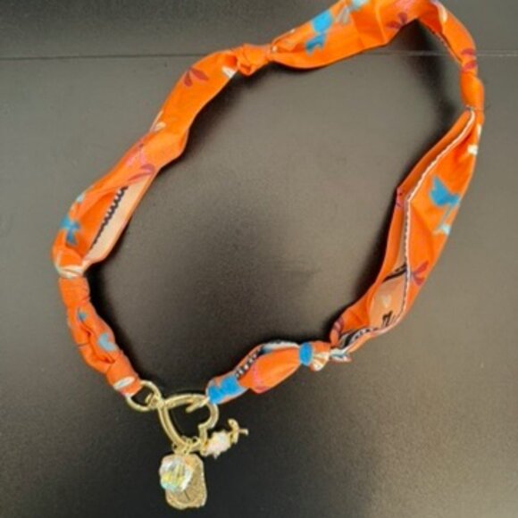 BOUTIQUE SCARF AND CHARM NECKLACE - Picture 3 of 3